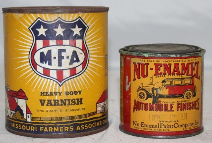 Group of 2 MFA and Nu-Enamel Advertising Paint Cans (1 of 2)