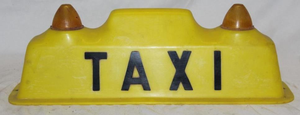 Taxi Cab Car Topper Lighted Sign (1 of 5)