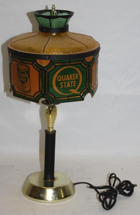 Quaker State Advertising Display Lamp Light (1 of 3)