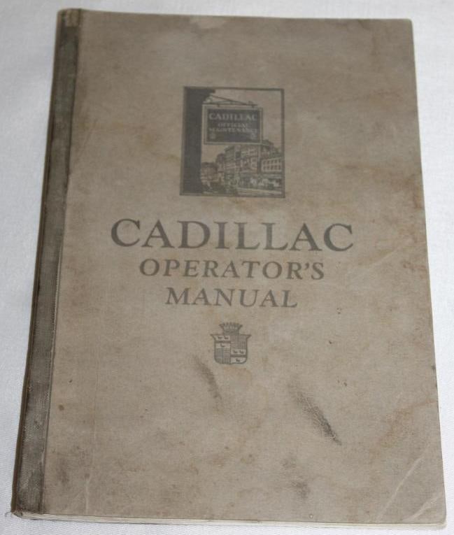 1925 Cadillac Operator's Manual Reference Book (1 of 6)