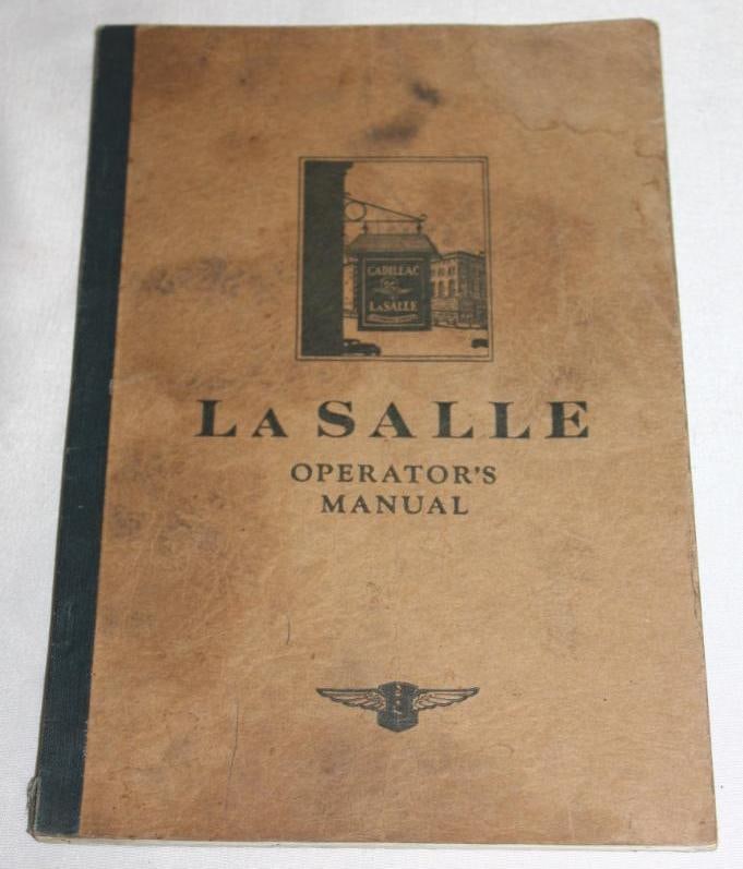1928 Cadillac LaSalle Operator's Manual Reference Book (1 of 7)
