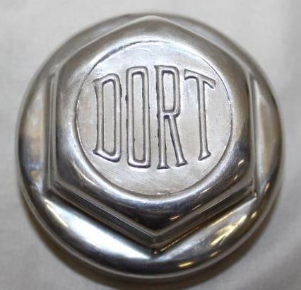 1920's Dort Threaded Hubcap: 3" x 1.75"