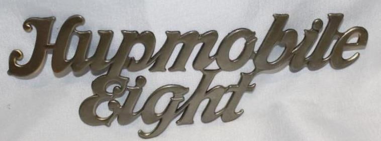 1925-1928 Hupmobile Eight Radiator Emblem Script (1 of 2)
