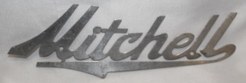 1918-1923 Mitchell Motor Car Co Radiator Emblem Script (1 of 2)
