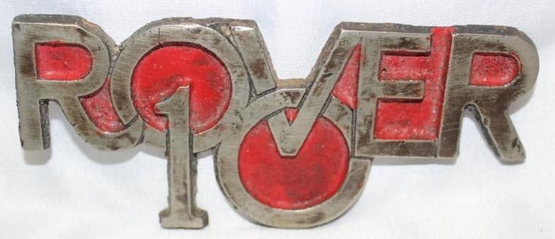 1930's Rover 10 Radiator Emblem Script (1 of 2)