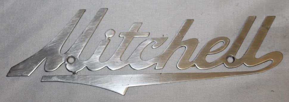 1915-1920 Mitchell Motor Car Co Radiator Emblem Script (1 of 2)
