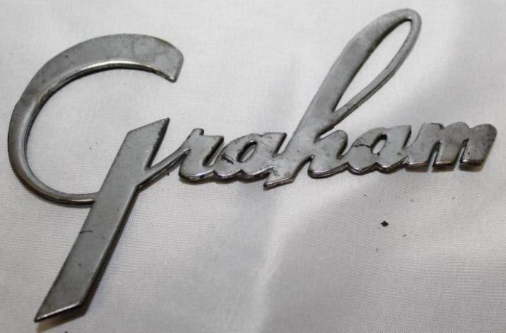 1935-1937 Graham Radiator Emblem Script (1 of 2)