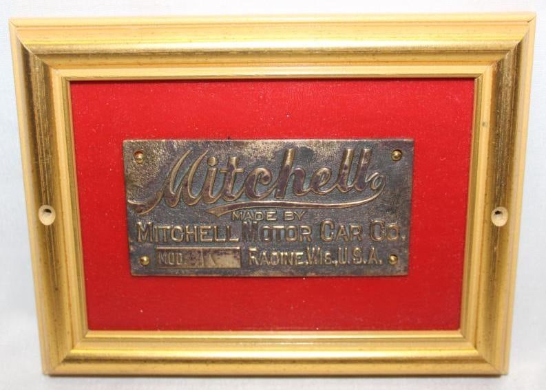 1908-1912 Mitchell Model K Brass Emblem Badge (1 of 2)