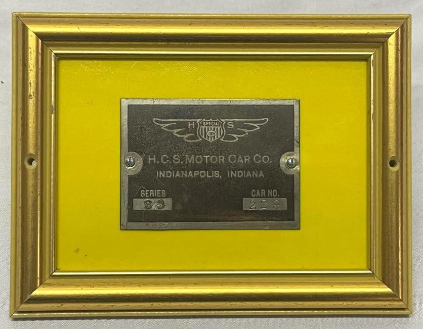 1920-1922 Stutz HCS Special Serial Data Tag Emblem (1 of 2)
