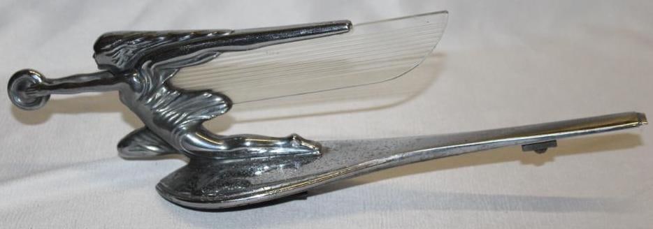 1939-1942 Packard Deluxe Goddess of Speed Radiator Mascot Hood Ornament (1 of 5)