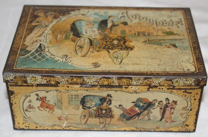 Early 1900's Automobile Graphic Advertising  Display Box (1 of 6)