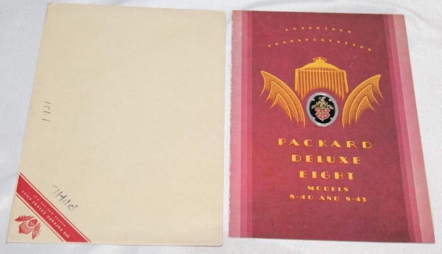 1931 Packard Sales Brochure Book 8-40 & 8-45 (1 of 3)