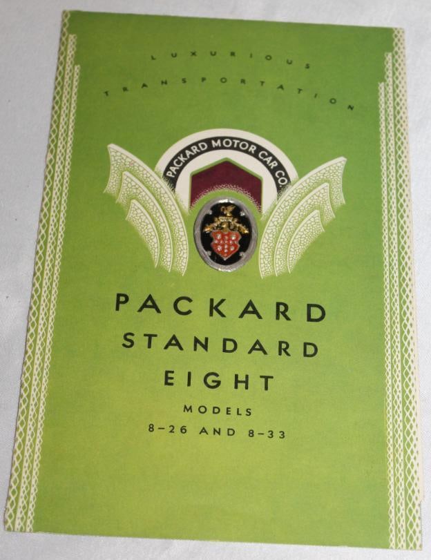1931 Packard Sales Brochure Book 8-26 & 8-33 (1 of 3)