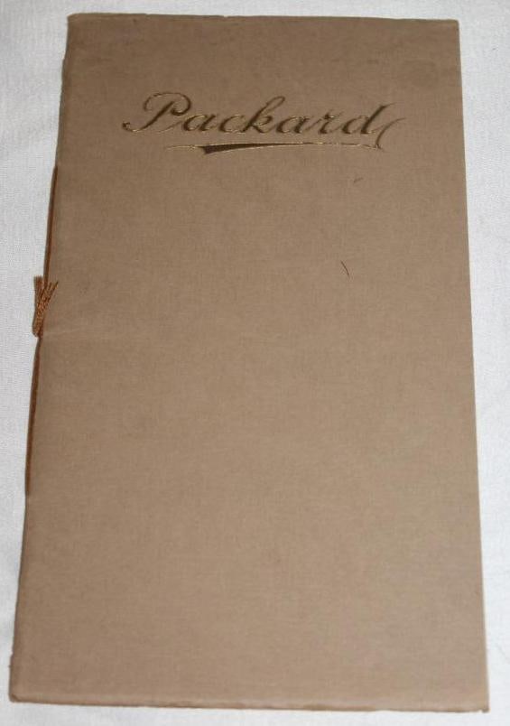 1906 Packard Model 24 Sales Book (1 of 8)