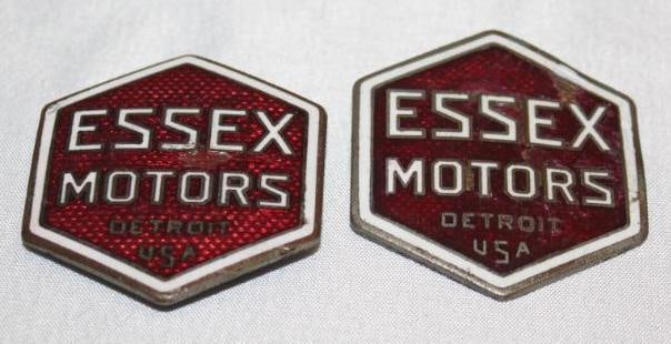 Group of 2 1926 Hudson Essex Super 6 Radiator Emblem Badge (1 of 2)