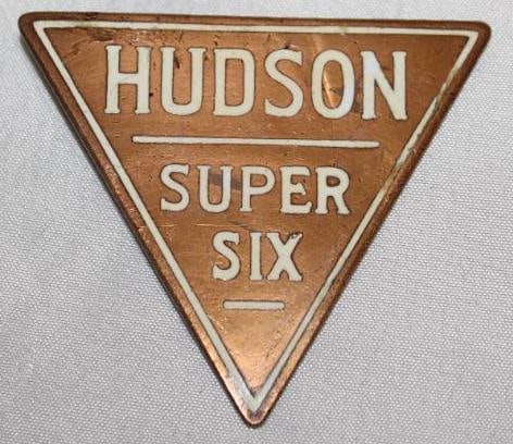 1928 Hudson Super 6 Model O & S Radiator Emblem Badge (1 of 2)