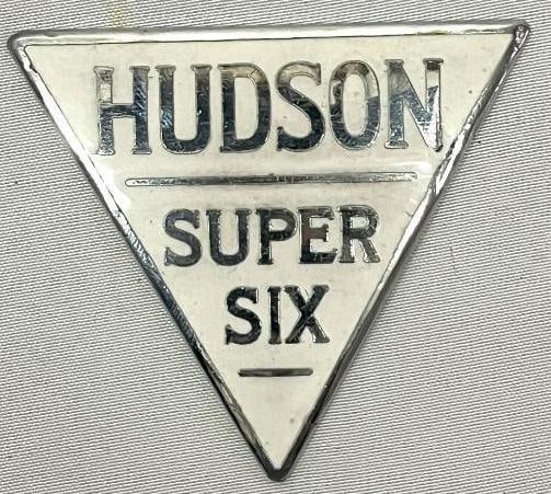 1927 Hudson Super 6 Model O Radiator Emblem Badge (1 of 2)