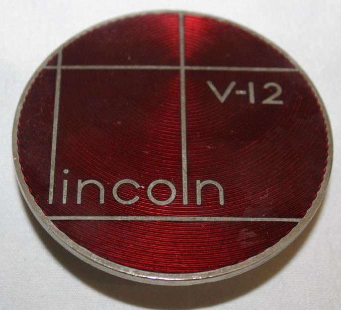 1935 Lincoln V12 Model K Radiator Emblem Badge (1 of 2)