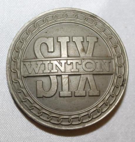 1917-1924 Winton 6 Radiator Emblem Badge (1 of 2)