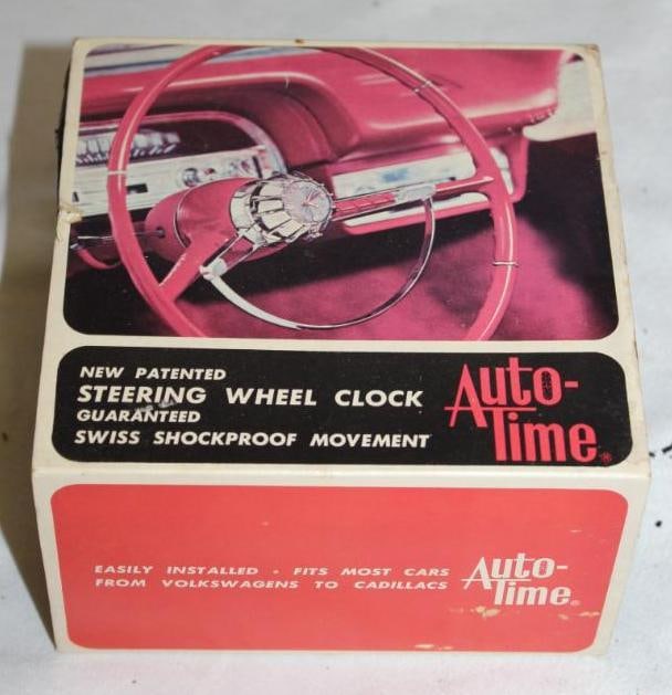 NOS Automobile Accessory Auto-Time Steering Wheel Clock (1 of 4)