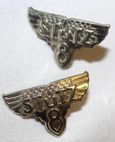 Group of 2 1926-1927 Stutz 8 Taillight Emblem Badges (1 of 2)