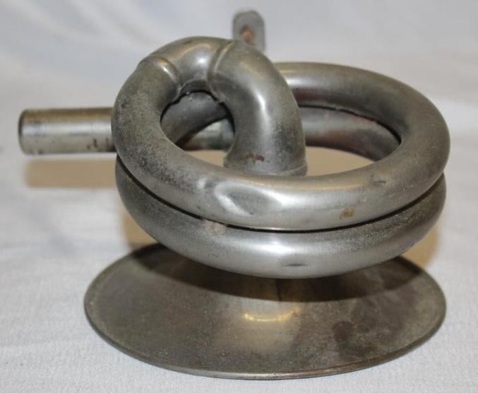 Early Automobile Curved Dash Oldsmobile Bulb Horn: 5" x 4". It has a reed, but no bulb