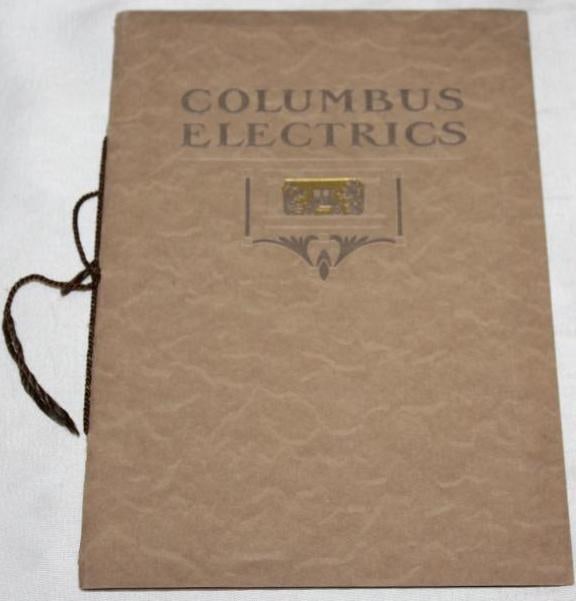 1911 Columbus Electric Buggy Company Sales Brochure Book: 6" x 9"