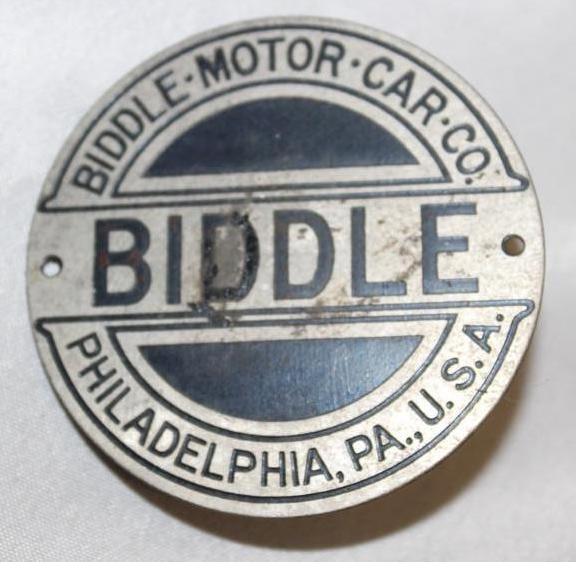 1918-1920 Biddle Radiator Emblem Badge (1 of 2)