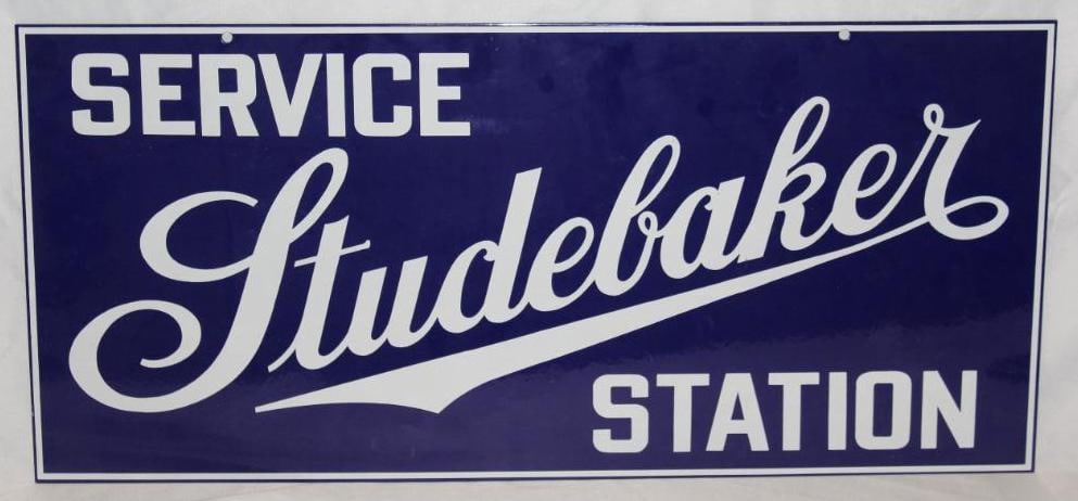 Studebaker Service Station Porcelain Advertising Sign - Reproduction (1 of 4)