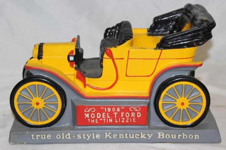 1908 Ford Model T Kentucky Bourbon Figural Chalkware Bottle Holder (1 of 5)