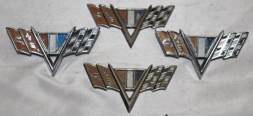 1964-1967 Chevrolet Corvette Emblem Badges: 3.75" x 2"