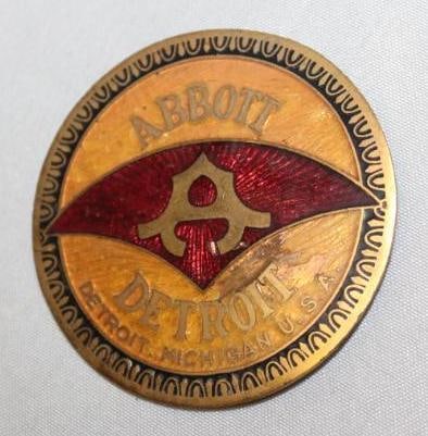 1914-1915 Abbott Detroit Radiator Emblem Badge (1 of 2)