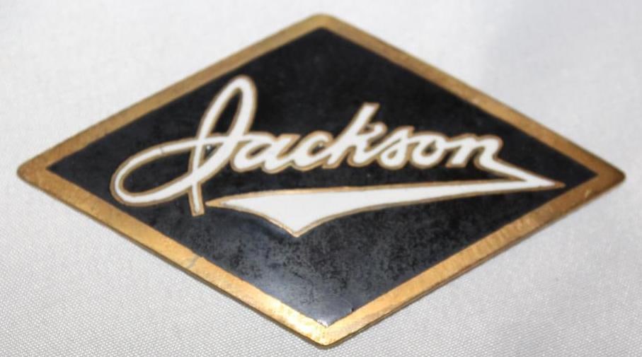 1912-1920 Jackson Motor Car Co Radiator Emblem Badge: cloisonne, 2" x 3.5", this is a high quality reproduction