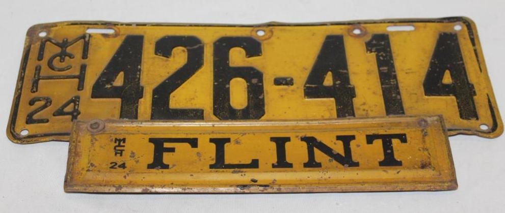 1924 Michigan License Plate (1 of 3)