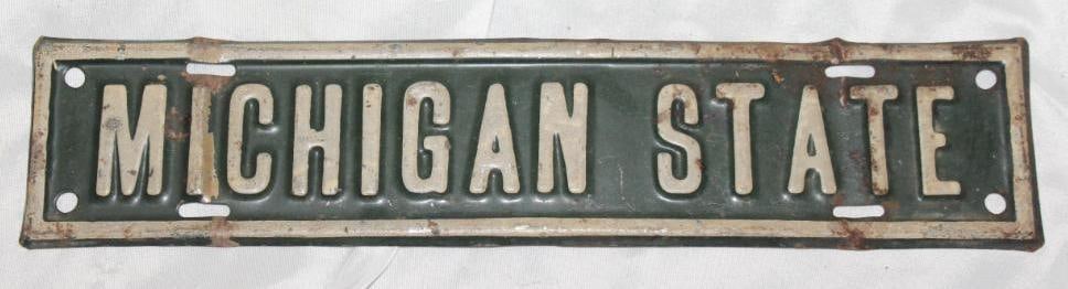 Michigan State University License Plate Extension (1 of 2)