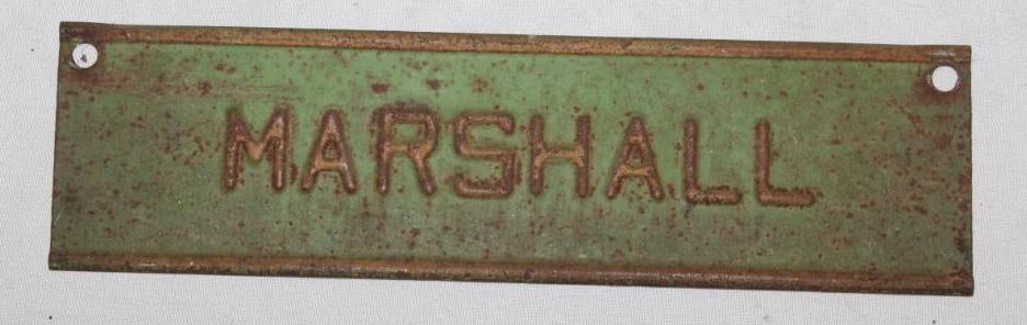 Marshall Michigan City License Plate Extension: 9" x 2.5"