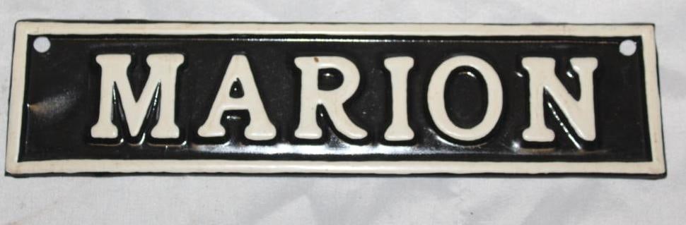 Marion Michigan City License Plate Extension: 10.25" x 2.5"