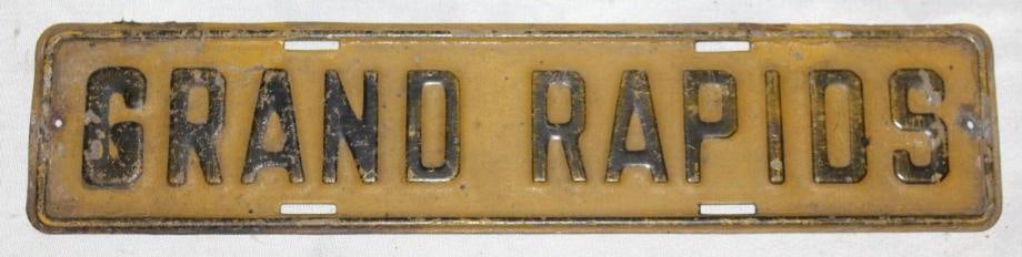 Grand Rapids Michigan City License Plate Extension (1 of 2)