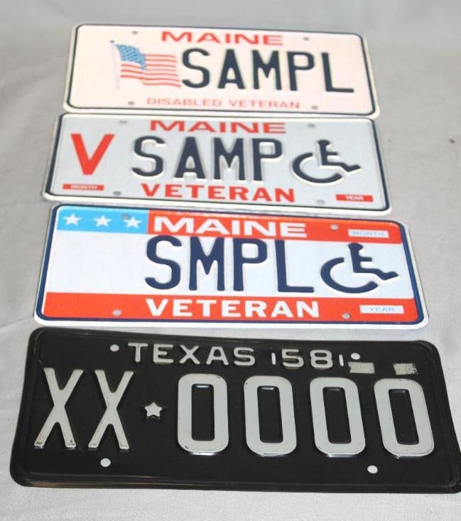 1958 Texas TX Sample License Plate (1 of 2)