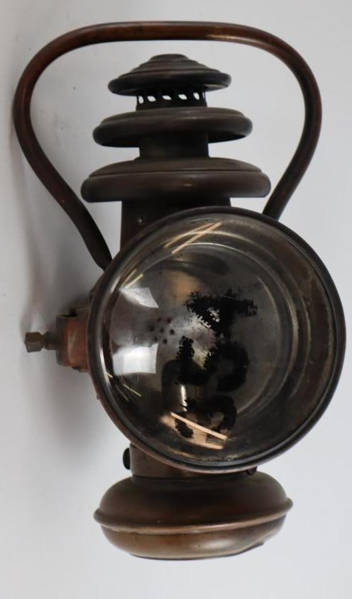 Brass Solar Jeweled Bale Handled Side Light (1 of 4)