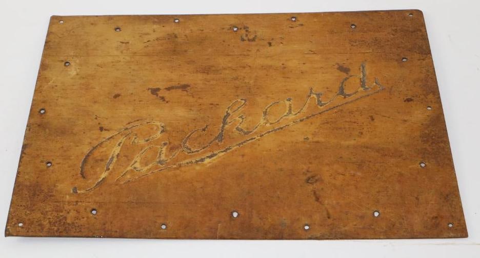 Early Packard Truck Embossed Cover Panel (1 of 2)