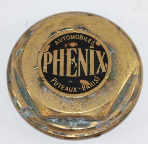 Phenix Paris Brass Automobile Threaded Hubcap (1 of 2)
