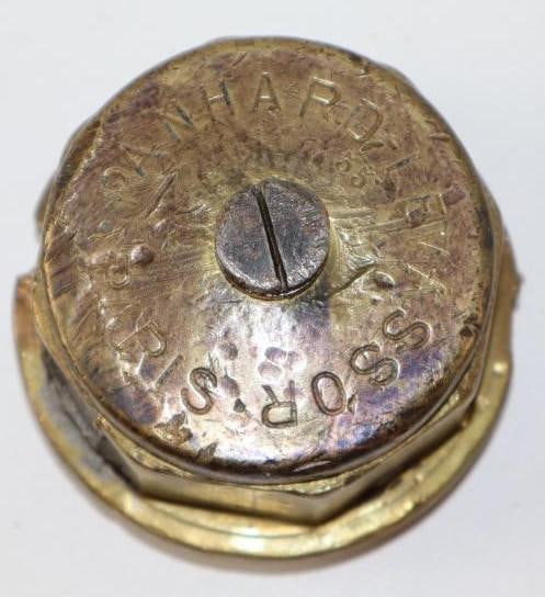 Panhard Levassor Paris Brass Automobile Threaded Hubcap (1 of 2)