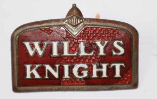 1928-1920 Willy's Knight Radiator Emblem Badge (1 of 2)