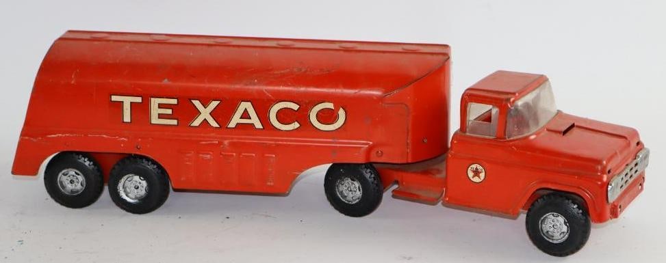 Buddy L Texaco Pressed Steel Tanker Truck: 23" x 5" x 6"