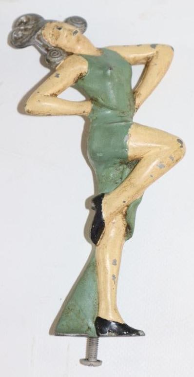 Ballroom Dancer Radiator Mascot Hood Ornament: 5.5" x 3" x 1"