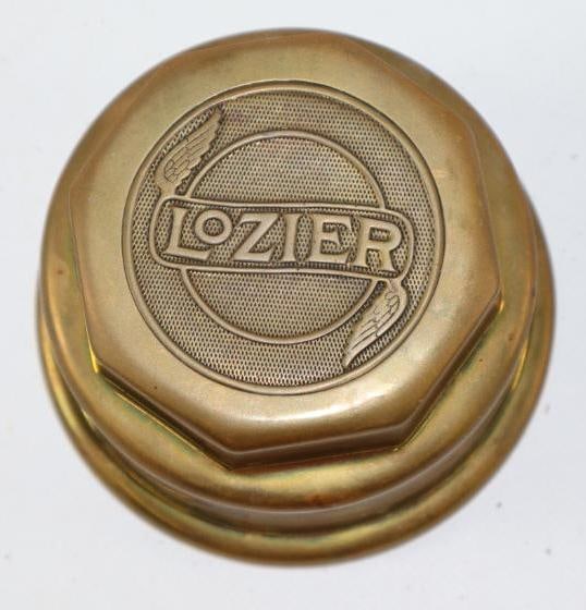 Lozier Brass Automobile Threaded Hubcap (1 of 2)