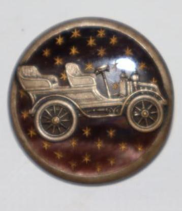 Figural Button w/ Stars: 1.25" diameter