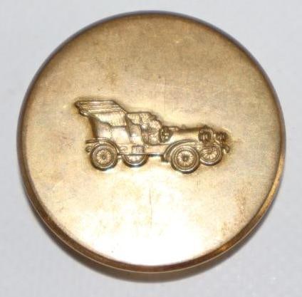 Early Figural Car Brass Button (1 of 2)