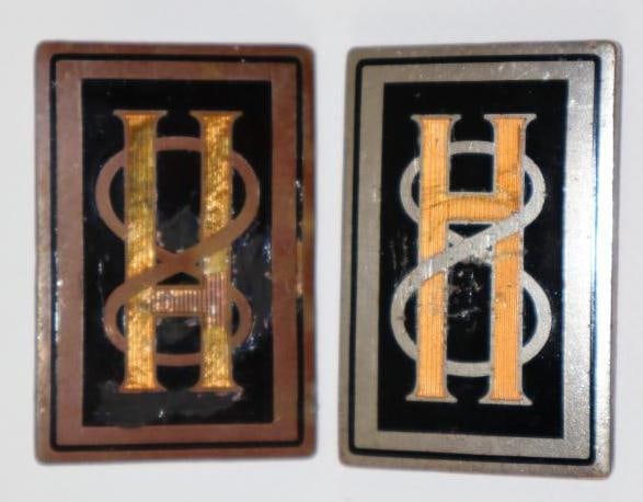 Group of 2 1928-1929 Hupmobile Radiator Emblem Badges (1 of 2)